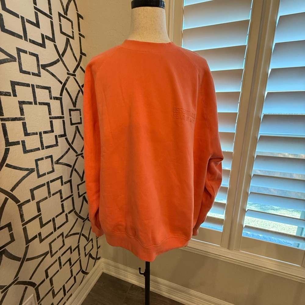 Essentials Crewneck sweatshirt Salmon Size XXL Unisex Pullover